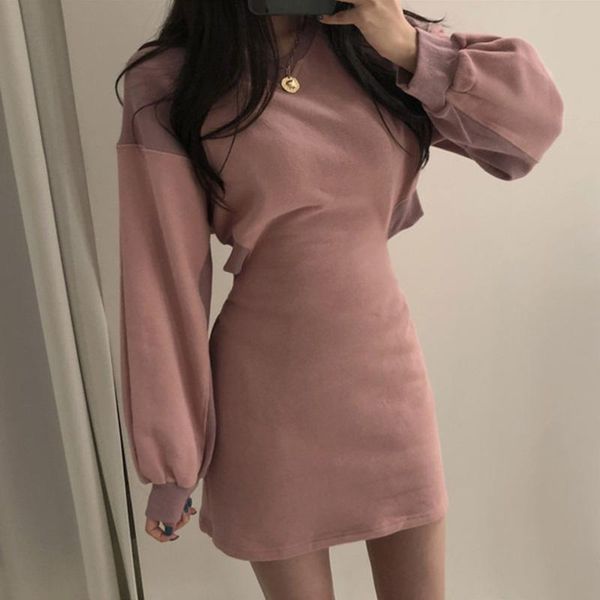 casual dresses one piece hollow out waist sweater dress women 2021 autumn fashion lantern sleeve mini thick knit fleece a-line, Black;gray
casual dresses one piece hollow out waist sweater dress women 2021 autumn fashion lantern sleeve mini thick knit fleece a-line, Black;gray
