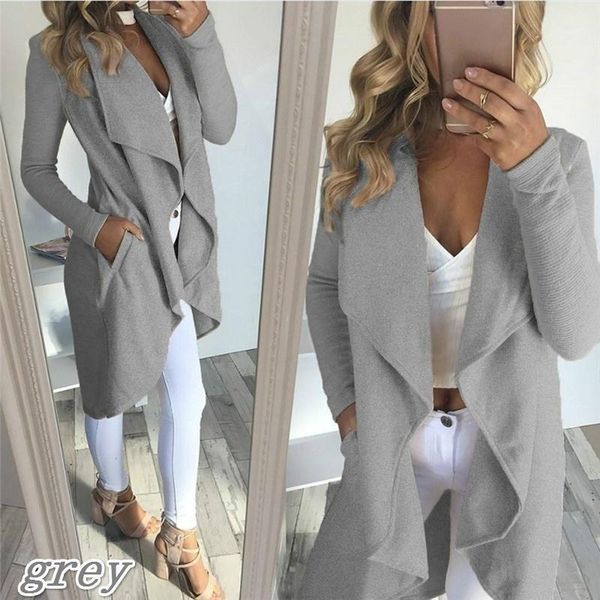 2020 women spring autumn long sleeve slim fit solid casual cardigan long trench coat1, Tan;black
2020 women spring autumn long sleeve slim fit solid casual cardigan long trench coat1, Tan;black