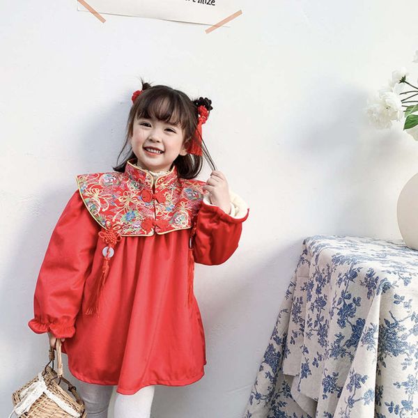 old year baby's one and autumn drs princs skirt plush chine new year's girl's winter children's wear 8dpm, Red;yellow
old year baby's one and autumn drs princs skirt plush chine new year's girl's winter children's wear 8dpm, Red;yellow