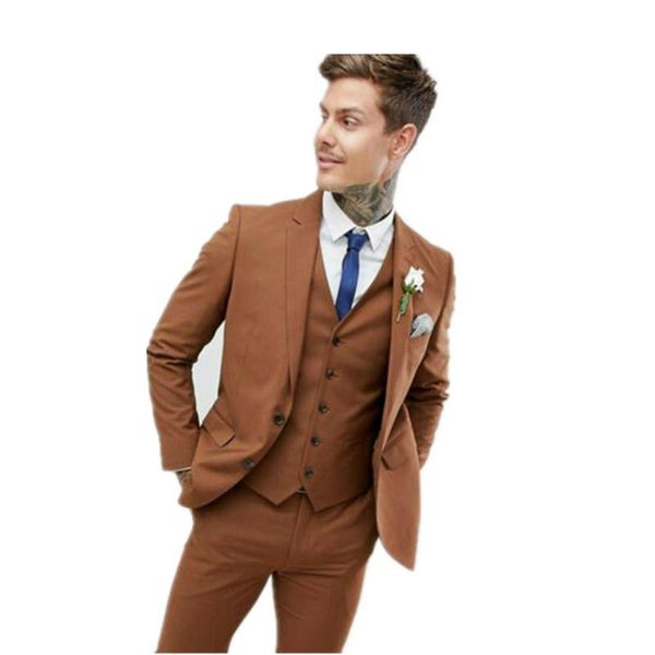 men's suits & blazers handsome men brown design wedding grooms dinner costume homme terno masculino (jacket+vest+pants), White;black
men's suits & blazers handsome men brown design wedding grooms dinner costume homme terno masculino (jacket+vest+pants), White;black