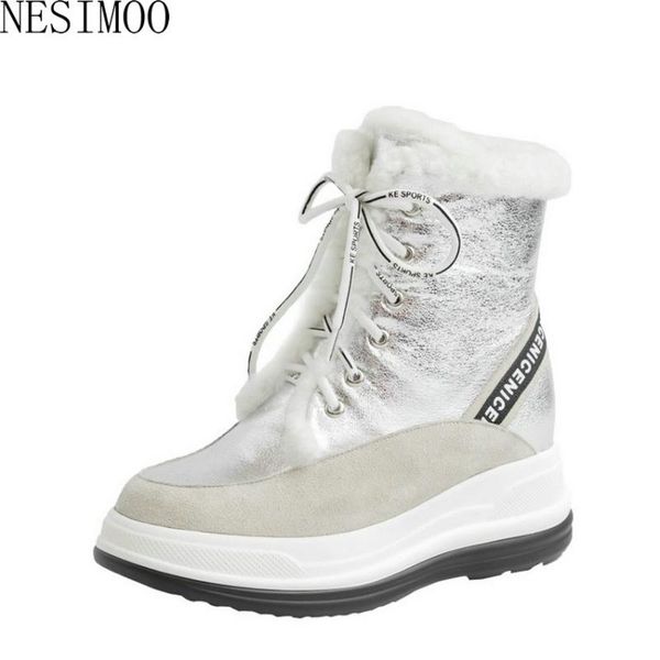 nesimoo 2021 cow suede pu women snow boots wedges lace up zipper ankle boots platform plush ladies shoes big size 34-43, Black
nesimoo 2021 cow suede pu women snow boots wedges lace up zipper ankle boots platform plush ladies shoes big size 34-43, Black