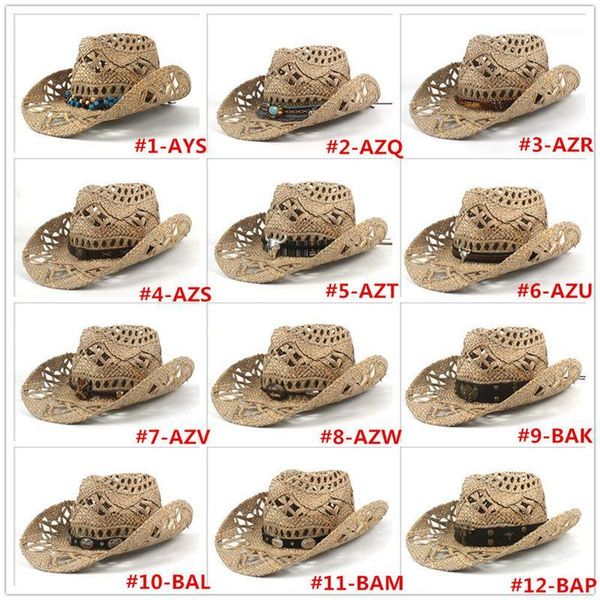 wide brim hats 2021 womem men straw sun hat for summer handmade cowboy hombre sombrero cap lifeguard drop1, Blue;gray
wide brim hats 2021 womem men straw sun hat for summer handmade cowboy hombre sombrero cap lifeguard drop1, Blue;gray