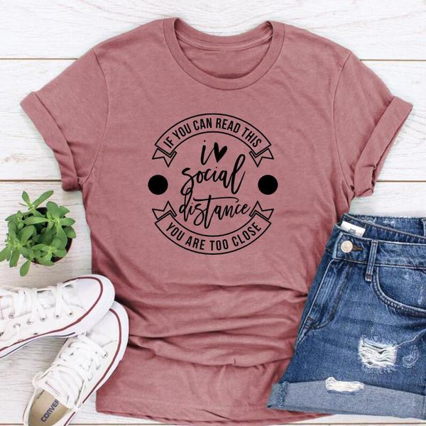 if you can read this i love social distance tshirt women causal graphic t shirts cotton t clothes 90s quarantine clothes, White
if you can read this i love social distance tshirt women causal graphic t shirts cotton t clothes 90s quarantine clothes, White