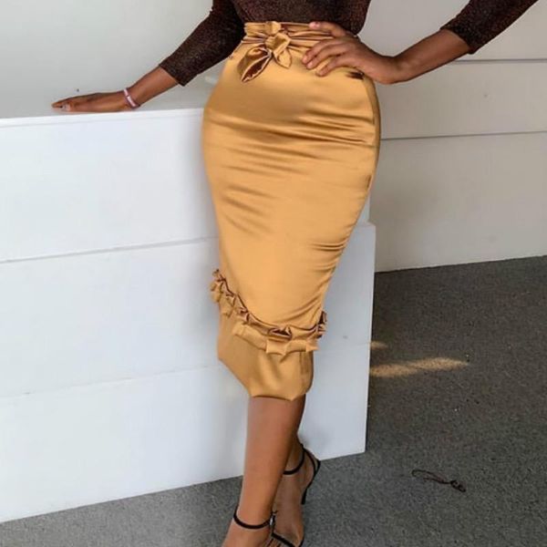 women high waist skirts elastic silk bodycon pencil office ladies spring summer african modest elegant retro jupes falads saias, Black
women high waist skirts elastic silk bodycon pencil office ladies spring summer african modest elegant retro jupes falads saias, Black