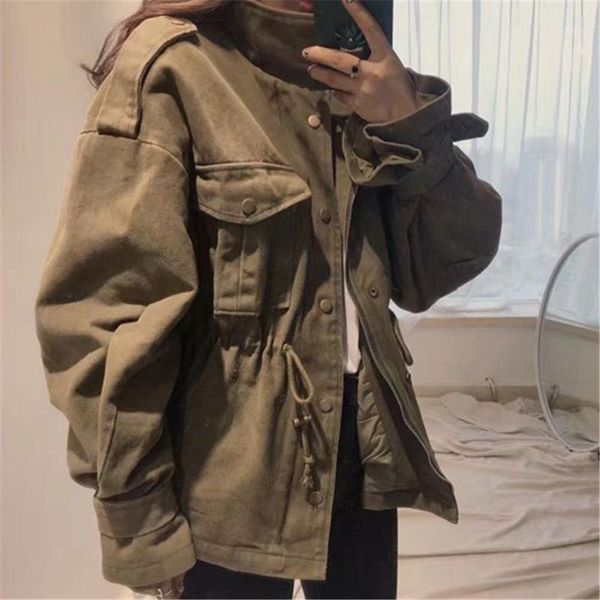 female casual long sleeve jackets women streetwear slim ladies jacket spring autumn army green vintage jacket women coat1, Black;brown
female casual long sleeve jackets women streetwear slim ladies jacket spring autumn army green vintage jacket women coat1, Black;brown