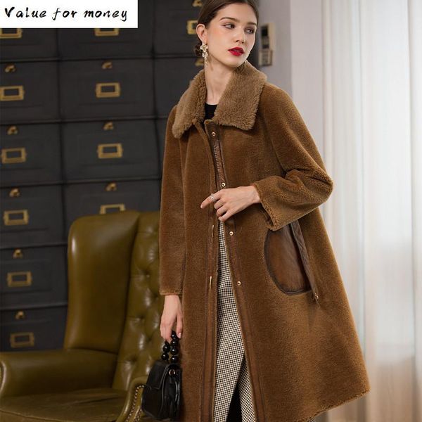 fur real coat autumn winter jacket women clothes korean vintage wool coat sheep shearling fur long coats women zt1278, Black
fur real coat autumn winter jacket women clothes korean vintage wool coat sheep shearling fur long coats women zt1278, Black