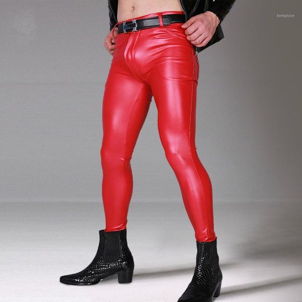 fashion latex men's pants skinny glossy pu leather pants slim feet legs motorcycle stage men clothes 2020 hip hop1, Black
fashion latex men's pants skinny glossy pu leather pants slim feet legs motorcycle stage men clothes 2020 hip hop1, Black