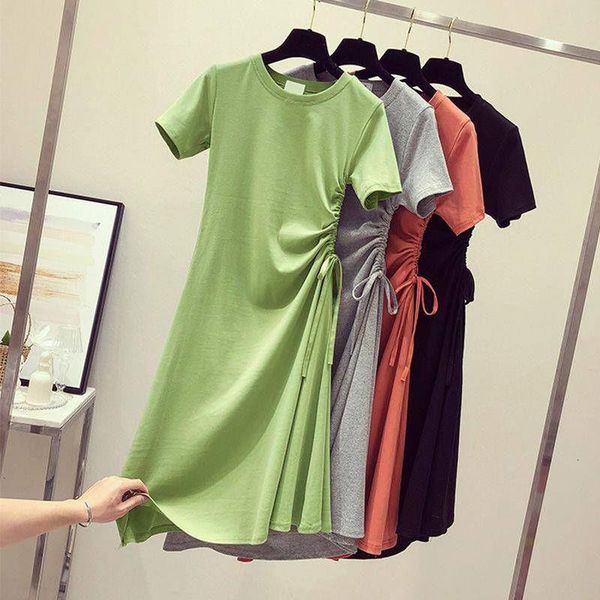 womens summer dress 2021 elegant bandage shirt dress midi korean style clothes solid color black red green ladies casual, Black;gray
womens summer dress 2021 elegant bandage shirt dress midi korean style clothes solid color black red green ladies casual, Black;gray