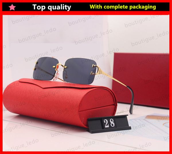 luxury fashion sunglasses men and women style glasses rimless buffalo horn design brand glasses casual fashion glasses with box, White;black
luxury fashion sunglasses men and women style glasses rimless buffalo horn design brand glasses casual fashion glasses with box, White;black