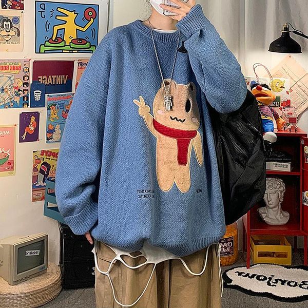 autumn and winter thicken sweater men's fashion round neck pullover warm long-sleeved coat loose embroidery men's clothes, White;black
autumn and winter thicken sweater men's fashion round neck pullover warm long-sleeved coat loose embroidery men's clothes, White;black