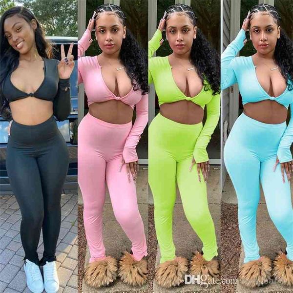 women outdoor joggers two piece pants sets new fashion v neck long sleeve and split trousers slim ladies tracksuits, White
women outdoor joggers two piece pants sets new fashion v neck long sleeve and split trousers slim ladies tracksuits, White