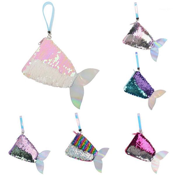women tail sequins coin purse girls bag reversible sequin change for kids children gift1, White
women tail sequins coin purse girls bag reversible sequin change for kids children gift1, White