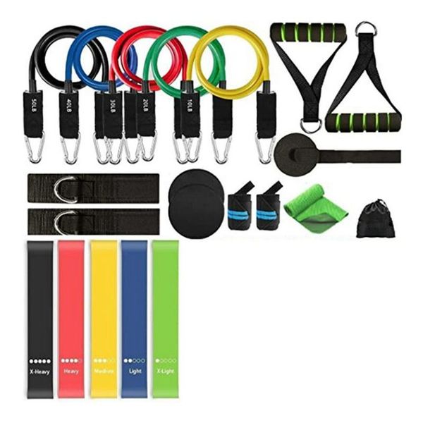 resistance bands 22-piece pull rope set multi-function 1.2 m tpe material word tension band fitness strength training
resistance bands 22-piece pull rope set multi-function 1.2 m tpe material word tension band fitness strength training