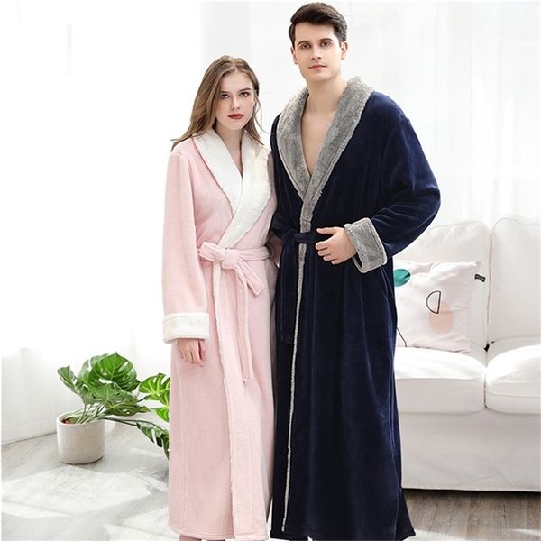 women winter bathrobe noble couple warm thick flannel velvet robes roupao feminino loose soft homewear with waistband sleepwear y200429, Black;red
women winter bathrobe noble couple warm thick flannel velvet robes roupao feminino loose soft homewear with waistband sleepwear y200429, Black;red