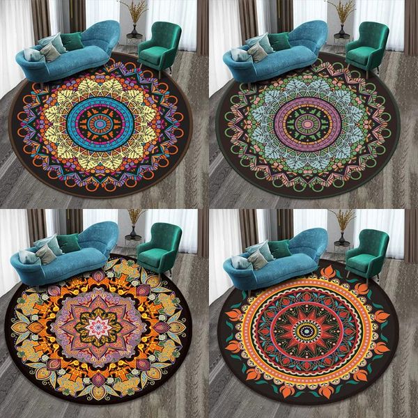 carpets 60*60cm mandala round carpet polyester table illusion floral printed rug sofa chair mats tapete rugs for bedroom mat
carpets 60*60cm mandala round carpet polyester table illusion floral printed rug sofa chair mats tapete rugs for bedroom mat