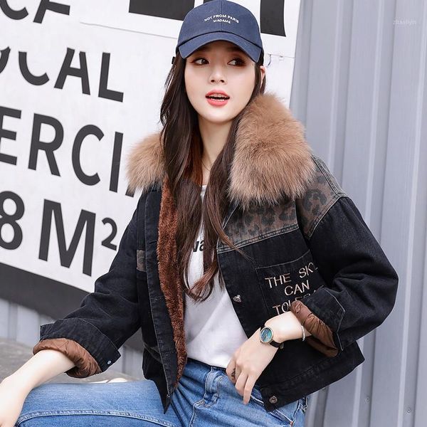 fashion streetwear hooded big fur collar denim jacket women winter snow outdoor thicken velvet warm parka oversize coat female1, Black
fashion streetwear hooded big fur collar denim jacket women winter snow outdoor thicken velvet warm parka oversize coat female1, Black
