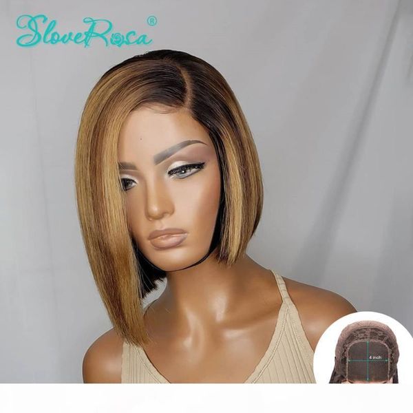 glueless 4x4 ombre highlight short bob wig 150% lace front human hair wigs brazilian remy hair wig for blace women sloverosa, Black;brown
glueless 4x4 ombre highlight short bob wig 150% lace front human hair wigs brazilian remy hair wig for blace women sloverosa, Black;brown
