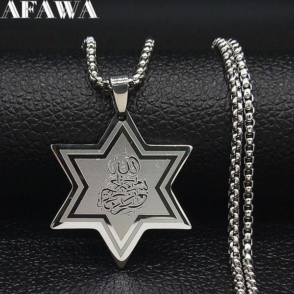 pendant necklaces religious muslim loran stainless steel women men silver color star islam necklace jewelry collier femme n19238
pendant necklaces religious muslim loran stainless steel women men silver color star islam necklace jewelry collier femme n19238