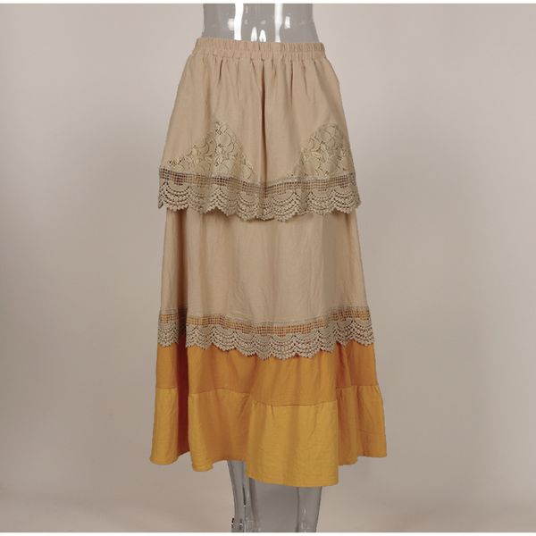 big hem printed cake linen long skirts women plus size 5xl summer autumn patchwork high waist maxi skirt sweet ladies bottoms q1209, Black
big hem printed cake linen long skirts women plus size 5xl summer autumn patchwork high waist maxi skirt sweet ladies bottoms q1209, Black