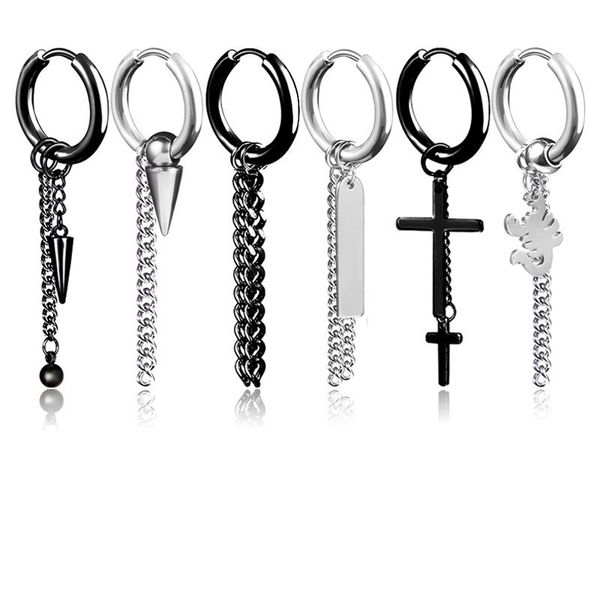 fashion popular stainless steel stud earrings skull cross star scorpion tassel for women men hip hop jewelry gifts 2pieces, Golden
fashion popular stainless steel stud earrings skull cross star scorpion tassel for women men hip hop jewelry gifts 2pieces, Golden