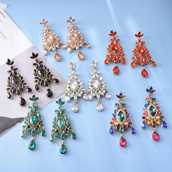 Ztech Trend Colorful Crystal Earrings Jewelry Gift For Women High-Quality Clear Pure Rhinestone Earring Accessories Wholesale, Silver
Ztech Trend Colorful Crystal Earrings Jewelry Gift For Women High-Quality Clear Pure Rhinestone Earring Accessories Wholesale, Silver