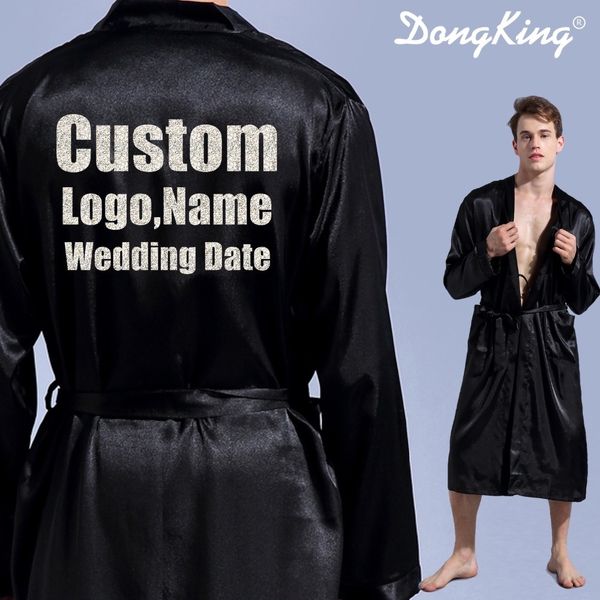 dongking men's robe long sleeve custom faux silk robes groom kimono robe print glitter bro's mr robe team groom gift 201109, Black;brown
dongking men's robe long sleeve custom faux silk robes groom kimono robe print glitter bro's mr robe team groom gift 201109, Black;brown