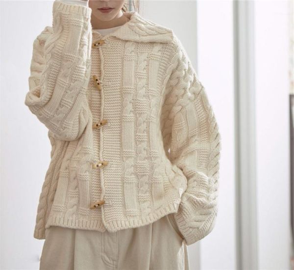 autumn new style korean college style thick wool knit cardigan sweater women navy collar jacket outer jacket1, White
autumn new style korean college style thick wool knit cardigan sweater women navy collar jacket outer jacket1, White