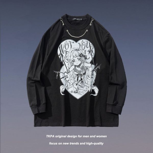 Tkpa Harajuku style two dimensional cartoon printed sweater men's and women's fashion brand Street loose lovers leisure long sleeve Hoodies, Black
Tkpa Harajuku style two dimensional cartoon printed sweater men's and women's fashion brand Street loose lovers leisure long sleeve Hoodies, Black