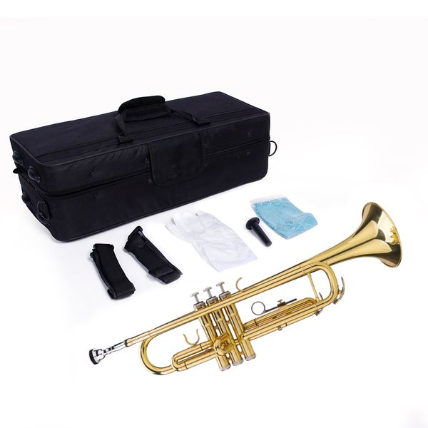 new beginners lacquer gold b-shaped brass trumpet and glove set with box for student school band gold
new beginners lacquer gold b-shaped brass trumpet and glove set with box for student school band gold