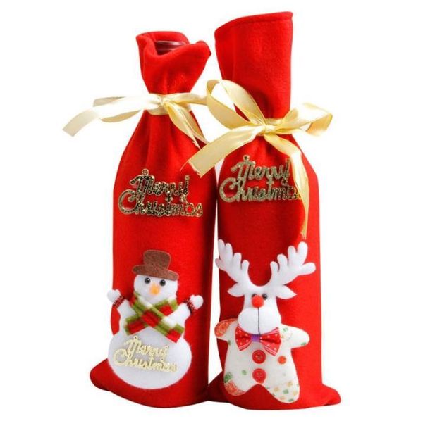 christmas decoration wine bottle bag holder christmas wine bottle cover cartoon deer snowmen with ribbon festival decor accessor
christmas decoration wine bottle bag holder christmas wine bottle cover cartoon deer snowmen with ribbon festival decor accessor