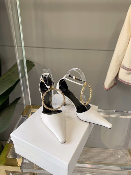 new sandals ring rhinestone high heels pointed toe hollow leather stiletto sandals, Black
new sandals ring rhinestone high heels pointed toe hollow leather stiletto sandals, Black