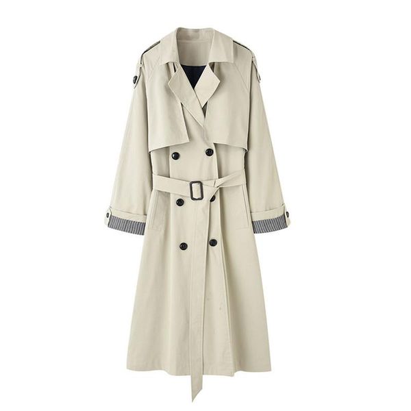 fashion windbreaker women's mid-length british style 2020 new korean loose large size classic long trench coats with belt m628, Tan;black
fashion windbreaker women's mid-length british style 2020 new korean loose large size classic long trench coats with belt m628, Tan;black
