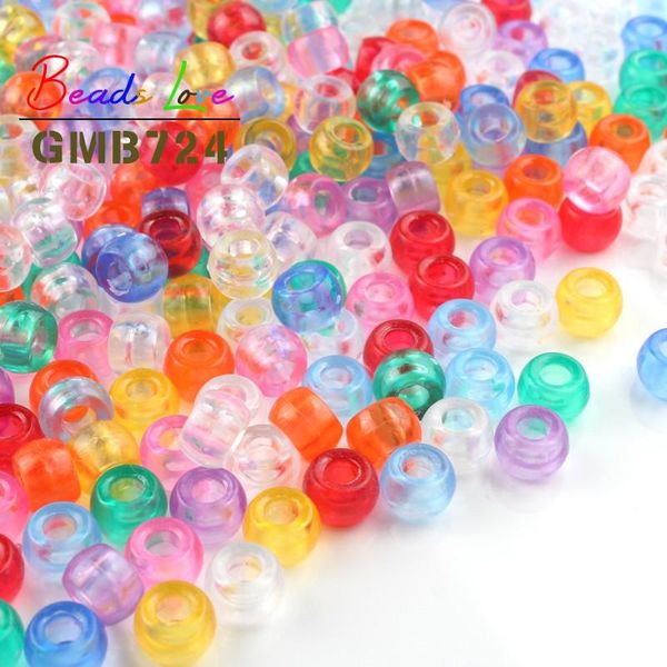 100pcs/lot big hole acrylic beads 6*9mm clear mixed color round beads for children kids jewelry making necklace bracelet gifts bbytsx
100pcs/lot big hole acrylic beads 6*9mm clear mixed color round beads for children kids jewelry making necklace bracelet gifts bbytsx