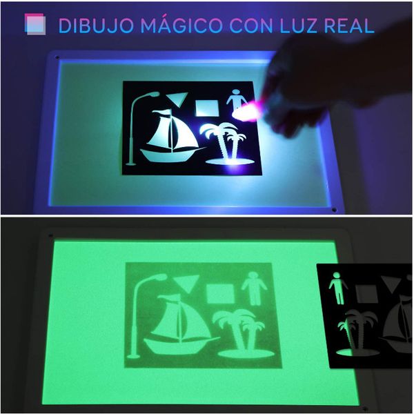 magic luminous drawing board draw with light-fun sketchpad board fluorescent pen english light up play toys for kids
magic luminous drawing board draw with light-fun sketchpad board fluorescent pen english light up play toys for kids