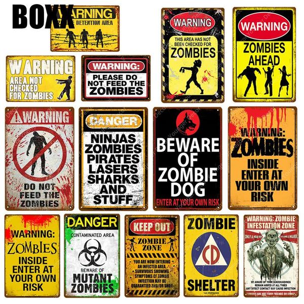 warning beware of zombie danger keep out metal tin signs vintage poster wall art painting plaque bar pub club home decor
warning beware of zombie danger keep out metal tin signs vintage poster wall art painting plaque bar pub club home decor