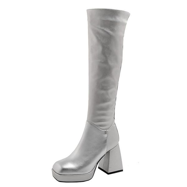 western style fashion big-name leather knee-high women boots fall winter crude heel 9cm ladies shoes big size 34-43, Black
western style fashion big-name leather knee-high women boots fall winter crude heel 9cm ladies shoes big size 34-43, Black
