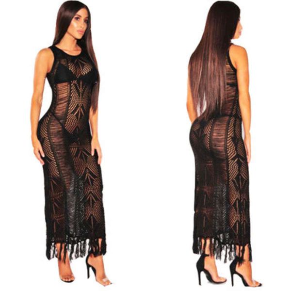 ins style women's tassel embroidery perspective cut out backless dress beach bikini swimsuit t-shirt, Black;gray
ins style women's tassel embroidery perspective cut out backless dress beach bikini swimsuit t-shirt, Black;gray