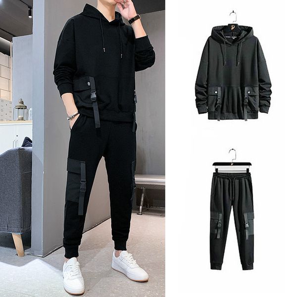 men's solid sets casual hip hop streetwear spring autumn men sportswear zipper hoodie+pants tracksuit suit male, Gray
men's solid sets casual hip hop streetwear spring autumn men sportswear zipper hoodie+pants tracksuit suit male, Gray