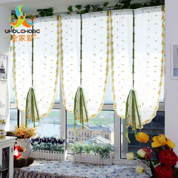 embroidered yellow small flowers roman bland sheer curtains for bedroom/tulle voile curtains for kitchen 1 pcs
embroidered yellow small flowers roman bland sheer curtains for bedroom/tulle voile curtains for kitchen 1 pcs