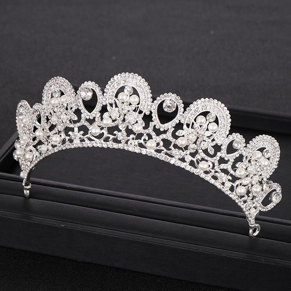 wedding tiara pearl crystal crown for bride prom party headband hair accessories silver color wedding crowns hair jewelry, Golden;silver
wedding tiara pearl crystal crown for bride prom party headband hair accessories silver color wedding crowns hair jewelry, Golden;silver