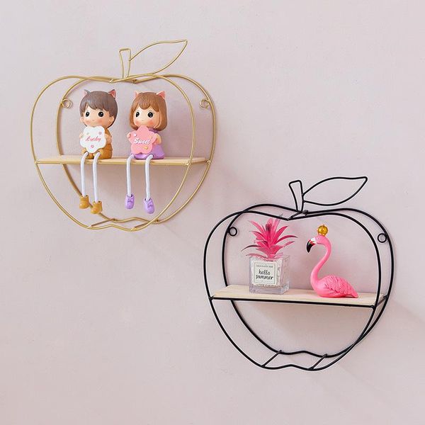 hooks & rails simple and creative apple shape wrought iron wall shelf home living room bedroom decoration
hooks & rails simple and creative apple shape wrought iron wall shelf home living room bedroom decoration