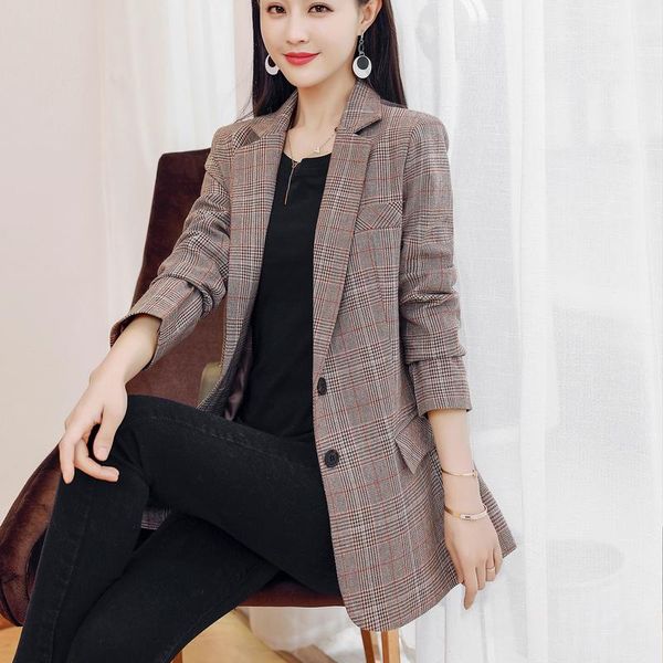 women's suits & blazers women and jackets spring autumn plaid blaser feminino jacket veste femme tailleur ladies, White;black
women's suits & blazers women and jackets spring autumn plaid blaser feminino jacket veste femme tailleur ladies, White;black