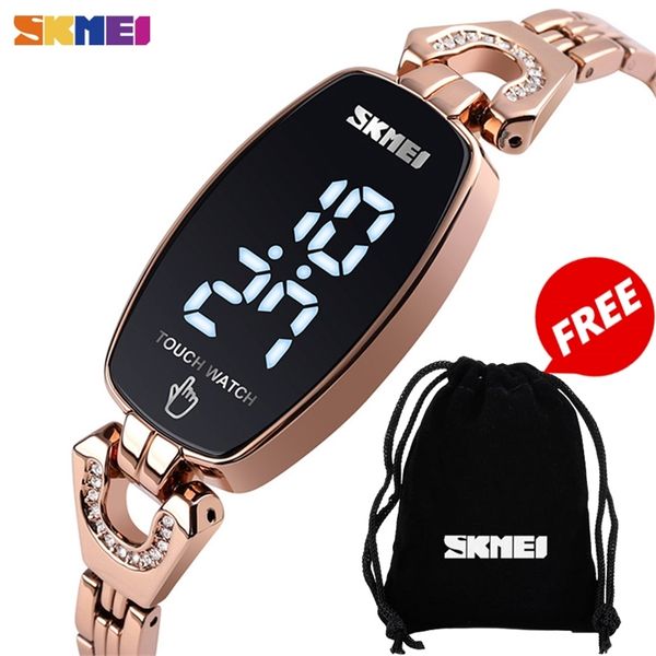 skmei led touch watches fashion diamond slim digital women wristwatches stainless steel strap waterproof reloj mujer 1588 201217, Slivery;brown
skmei led touch watches fashion diamond slim digital women wristwatches stainless steel strap waterproof reloj mujer 1588 201217, Slivery;brown