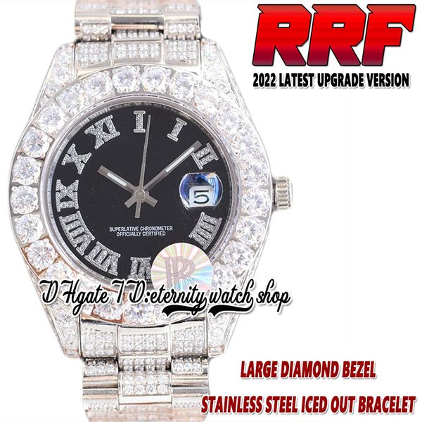 2022 rrf 126334 126231 automatic mechanical 42mm mens watch 126284 paved diamonds roman dial 316l stainless case fully iced out diamond brac, Slivery;brown
2022 rrf 126334 126231 automatic mechanical 42mm mens watch 126284 paved diamonds roman dial 316l stainless case fully iced out diamond brac, Slivery;brown