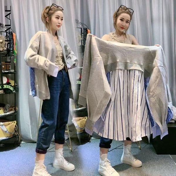 shengpapale 2020 autumn new women's blouse patchwork shirt striped lapel long sleeve cardigan loose casual coat trendy 5a672, White
shengpapale 2020 autumn new women's blouse patchwork shirt striped lapel long sleeve cardigan loose casual coat trendy 5a672, White