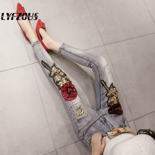 europe style women fashion jeans spring autumn female students red sequins slim mathing denim pencil pants trousers girls jeans1, Blue
europe style women fashion jeans spring autumn female students red sequins slim mathing denim pencil pants trousers girls jeans1, Blue