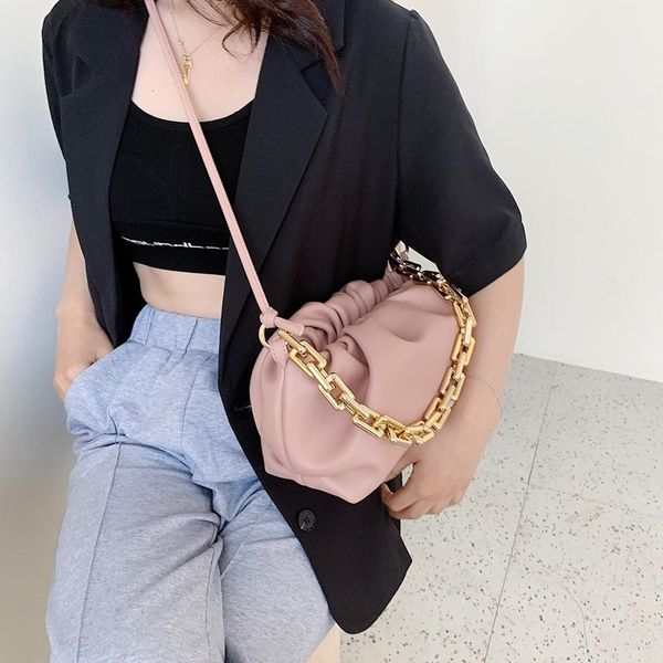 elegant women chain bag leather shoulder handbags female clutch evening party purse women cloud underarm shoulder bag totes
elegant women chain bag leather shoulder handbags female clutch evening party purse women cloud underarm shoulder bag totes