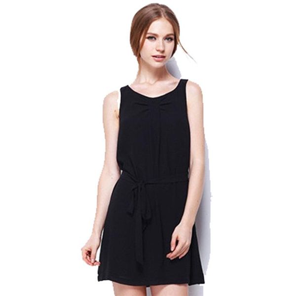 casual dresses fashion summer women solid color o neck sleeveless slim 2021 female students waist sling a-line beach party, Black;gray
casual dresses fashion summer women solid color o neck sleeveless slim 2021 female students waist sling a-line beach party, Black;gray