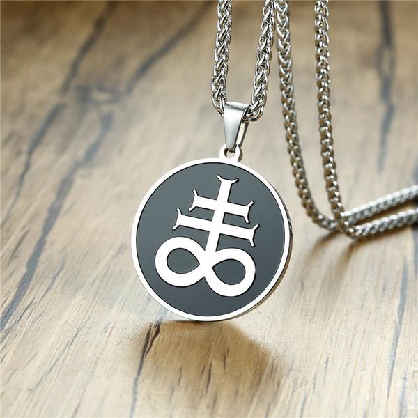 pendant necklaces zorcvens punk vintage silver color stainless steel satan cross necklace for man
pendant necklaces zorcvens punk vintage silver color stainless steel satan cross necklace for man