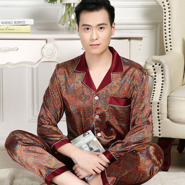plus size loose silk stain men's pajamas sleepwear fashion modern printing homewear pajamas soft short long summer man pajamas q1216, Black;white
plus size loose silk stain men's pajamas sleepwear fashion modern printing homewear pajamas soft short long summer man pajamas q1216, Black;white